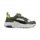 Puma Trinity 2 Ps Bianco Verde Nero - Scarpe Da Ginnastica Bambino