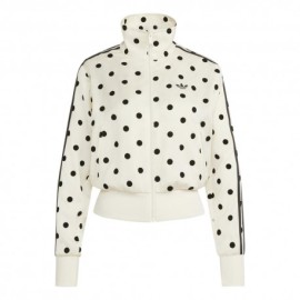 ADIDAS Originals Firebird Felpa Classic Satin Polkadots Bianco Donna