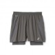 Asics Pantaloncini Running Road 2In1 7" Truffle Grigio Uomo