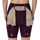 Asics Tight Running Road High Waist 8In Dark Aubergine Donna
