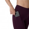 Asics Tight Running Road High Waist 8In Dark Aubergine Donna