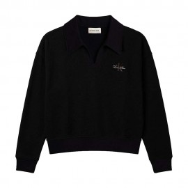 Calvin Klein Felpa Logo Nero Donna