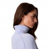 Calvin Klein Maglia Maniche Lunghe Dolcevita Big Logo Azzurro Donna