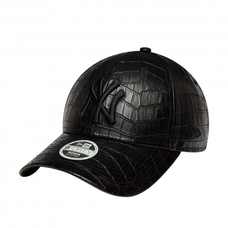 New Era Cappellino Ecopelle 9Forty Nero