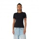 Champion T-Shirt Rib Nero Donna
