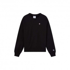 Champion Felpa Girocollo Logo Piccolo Nero Uomo