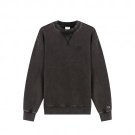 Champion Felpa Girocollo Icon Wash Nero Uomo
