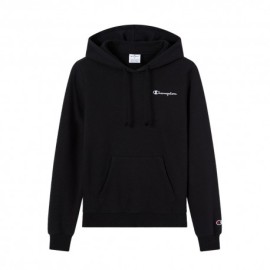 Champion Felpa Logo Piccolo Nero Donna