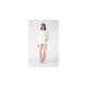 Champion Tuta Sportiva Con Cappuccio Pantapalazzo Panna Donna