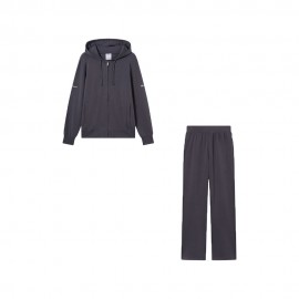 Champion Tuta Sportiva Con Cappuccio Pantapalazzo Grigio Donna