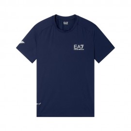 Ea7 T-Shirt Tennis Ventus7 Armani Blue Uomo