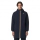 K-Way Giacca Cappuccio Stretch Warm Reversibile Blu Uomo