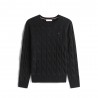 Tommy Hilfiger Soft Wool Cable 100% Lana Nero Donna