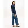 Tommy Hilfiger Soft Wool Cable 100% Lana Blu Donna