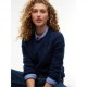 Tommy Hilfiger Soft Wool Cable 100% Lana Blu Donna