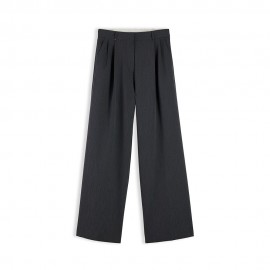 Tommy Hilfiger Pantaloni Viscosa Wide Leg Grigio Donna