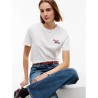 Tommy Hilfiger T-Shirt Script New Reg Bianco Donna