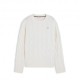 Tommy Hilfiger Soft Wool Cable 100% Lana Bianco Donna