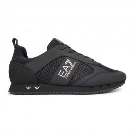 Ea7 Nero&Bianco Laces Antracite Argento - Sneakers Uomo