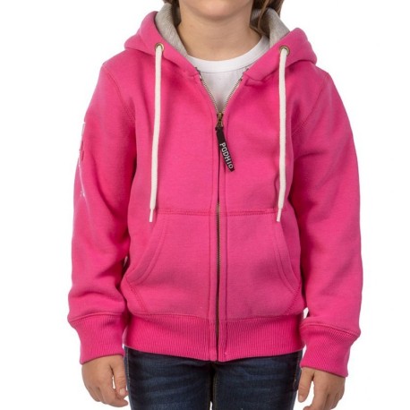Podhio Felpa C/Capp Bambino Fuxia