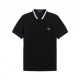 Fred Perry Polo Collo Righe Nero Uomo